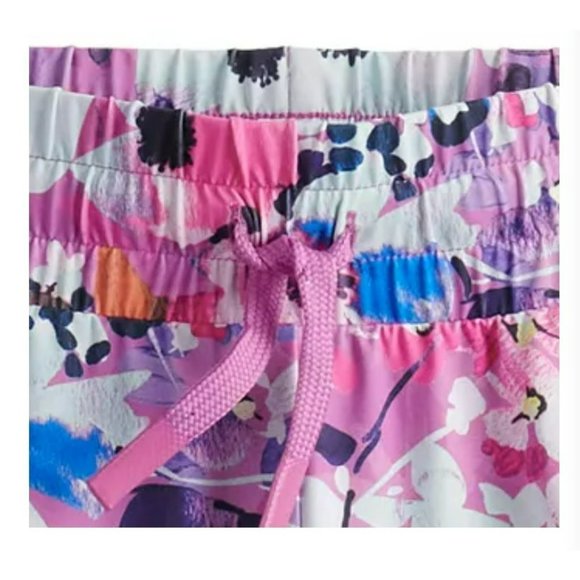 Sun Gear Dolphin Shorts Pink Floral Attached Panty Comfortable Stretch JJ2039 - Picture 2 of 4